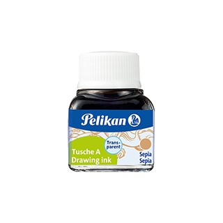 INCHIOSTRO DI CHINA 523 SEPPIA 15 10ML PELIKAN - Conf da 10 pz.