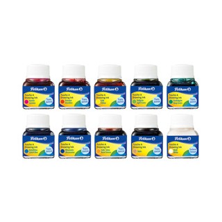 INCHIOSTRO DI CHINA 523 COLORI ASSORTITI 10ML PELIKAN - Conf da 10 pz.