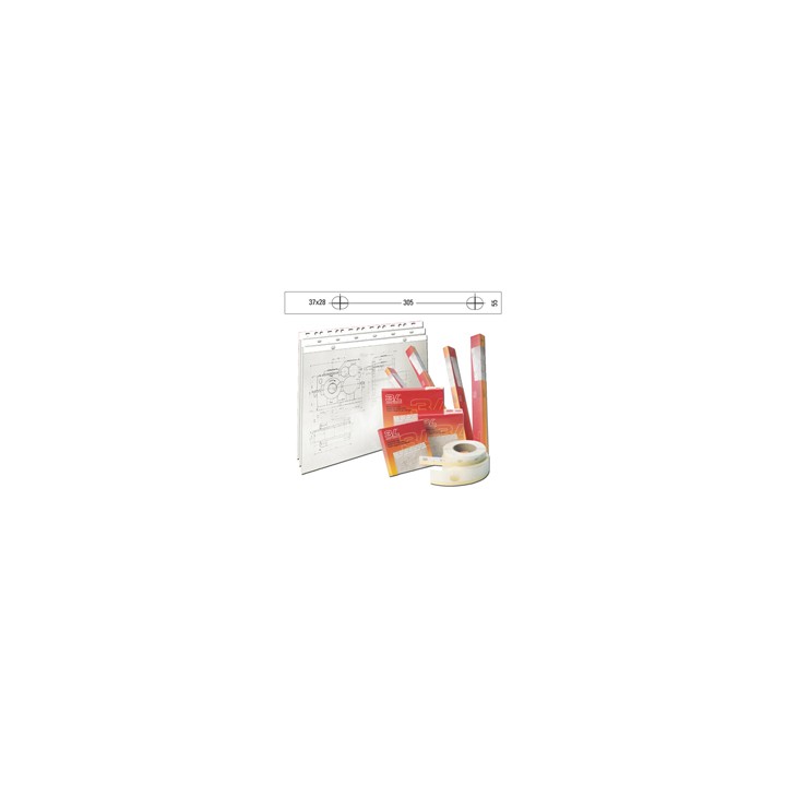 BANDA APPENDIDISEGNI Djois PVC BIANCO OPACO 55mm x 50mt (S885504)