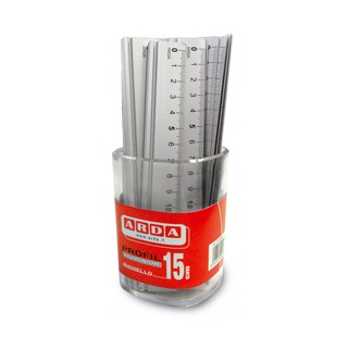BARATTOLO 15 RIGHELLI ALLUMINIO 15CM ARDA