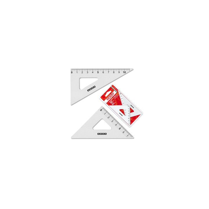 COPPIA SQUADRA PROFIL ALLUMINIO 12CM 45 ARDA