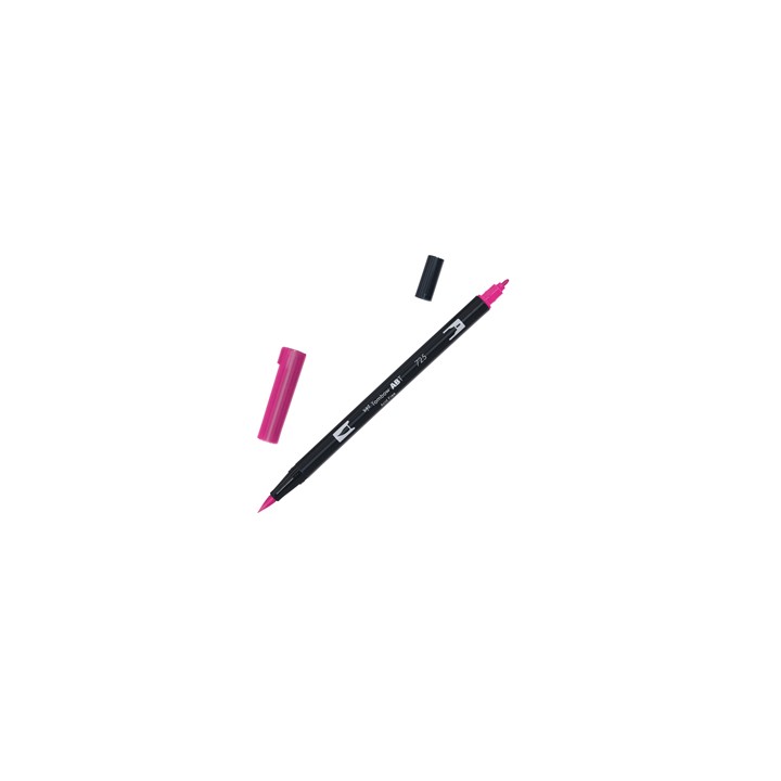 Pennarello Tombow ABT Dual Brush N725 Rhodamine Red - Conf da 6 pz.