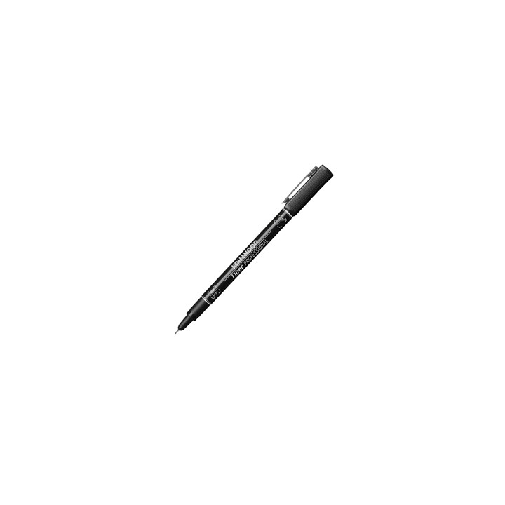 FINELINER PROFESSIONAL FIBER NERO 0,2MM - Conf da 10 pz.