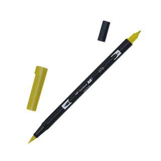 Pennarello Tombow ABT Dual Brush N076 Green Ochre - Conf da 6 pz.