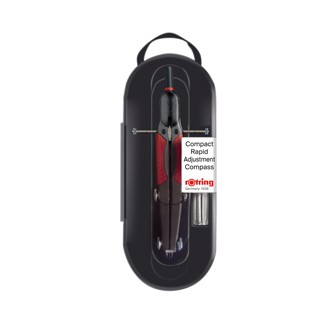 Compasso c/regolazione 360mm set 3 pz Rotring