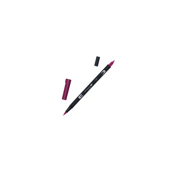 Pennarello Tombow ABT Dual Brush 757 port red - Conf da 6 pz.