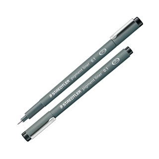 Pennarello Pigment Liner 308 nero 0,1mm Staedtler - Conf da 10 pz.