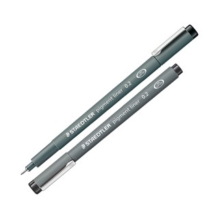 Pennarello Pigment Liner 308 nero 0,2mm Staedtler - Conf da 10 pz.