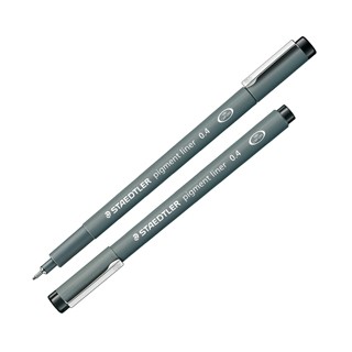 Pennarello Pigment Liner 308 nero 0,4mm Staedtler - Conf da 10 pz.