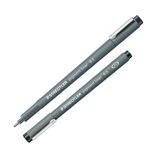 Pennarello Pigment Liner 308 nero 0,5mm Staedtler - Conf da 10 pz.