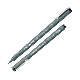 Pennarello Pigment Liner 308 nero 0,6mm Staedtler - Conf da 10 pz.