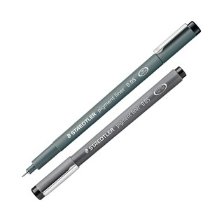 Pennarello Pigment Liner 308 nero 0,05mm Staedtler - Conf da 10 pz.
