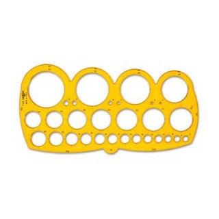 MASCHERA ARDA CERCHI C/SMUSSO 1/55MM - Conf da 10 pz.