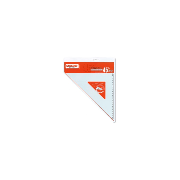 SQUADRA PROFIL ALLUMINIO 45 30CM ARDA