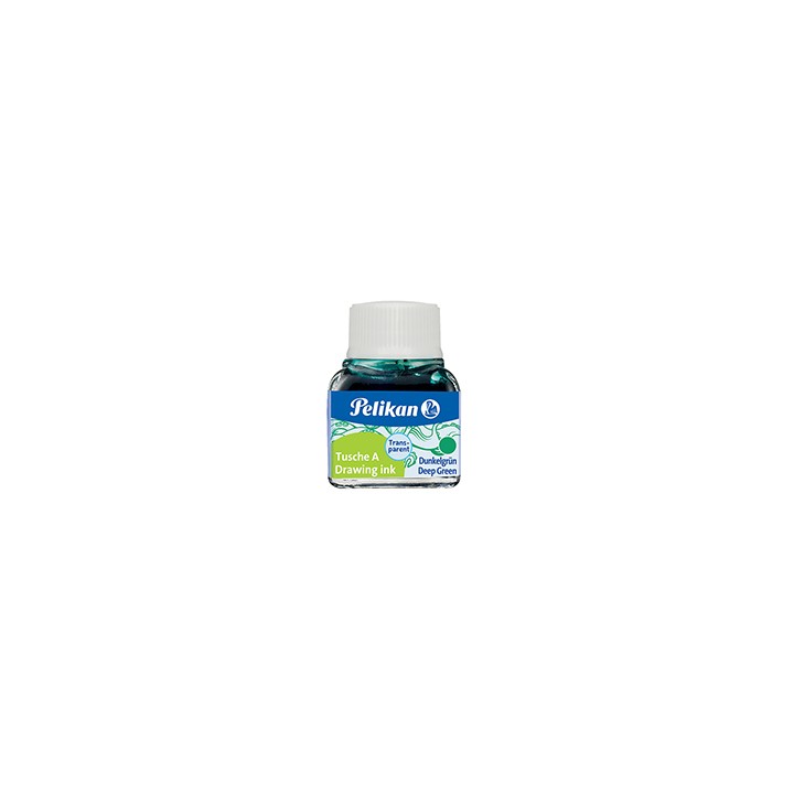 INCHIOSTRO DI CHINA 523 VERDE SCURO 7 10ML PELIKAN - Conf da 10 pz.